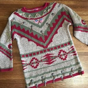 vintage Cambridge aztec Americana sweater M women’s southwest Ralph conch